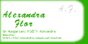 alexandra flor business card